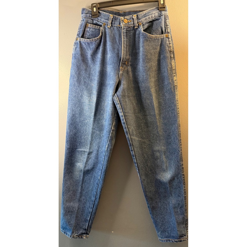 Vintage Chic Jeans Womens 11 Petite High Waisted Tapered Mom Denim Made in USA